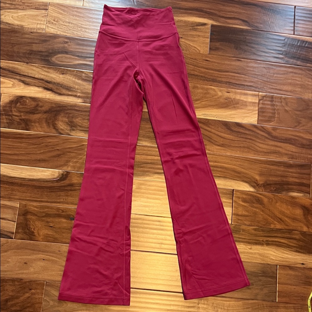 lululemon athletica groove nulu flare Red Boot Cut leggings 32” inseam